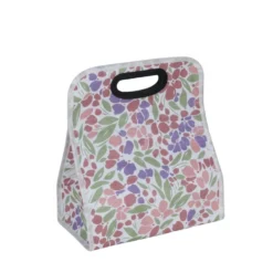 Set lunch bag fleuri avec boîte 1L et pain de glace 26x15xH30cm