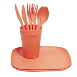 Set pique-nique pour 2 personnes en plastique 10 pièces (3 modèles)