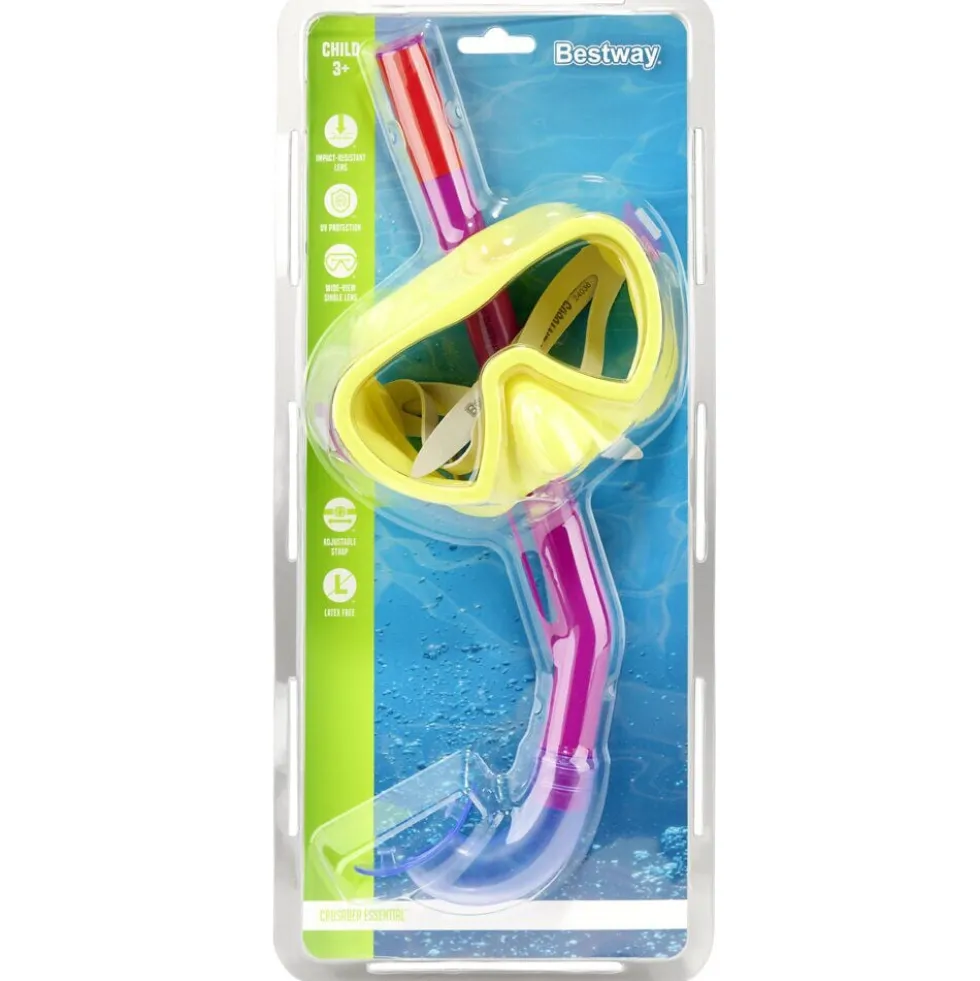 Set tuba et masque de plongée enfant Bestway L33cm (2 modèles)