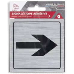 Signalétique adhésive "flèche directionnelle" - 8x8 cm