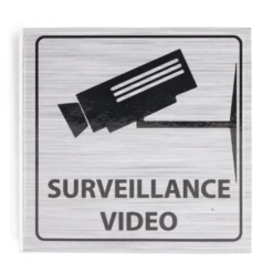 Signalétique adhésive "Surveillance vidéo" - 8x8 cm