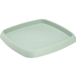 Soucoupe carré Chorus couleur vert laurier 31x31cm