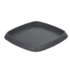 Soucoupe carrée pour pot Chorus 24,2 L anthracite
