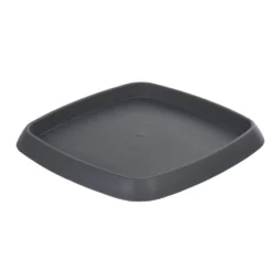 Soucoupe carrée pour pot Chorus 24,2 L anthracite