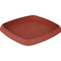 Soucoupe carrée pour pot Chorus 15,2 L rouge