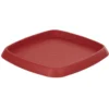 Soucoupe carrée pour pot Chorus 24,2 L rouge