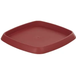 Soucoupe carrée pour pot Chorus 24,2 L rouge