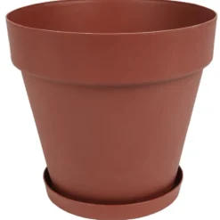 Soucoupe plastique pour pot rond 10L rouge