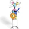 Souris décoration de jardin en métal multicolore H45,5cm