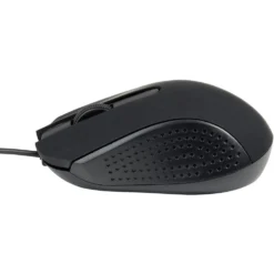 Souris PC filaire 3 boutons noire 9x6xH3cm