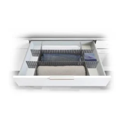 Séparateur de tiroir plastique gris modulable L44xH10cm