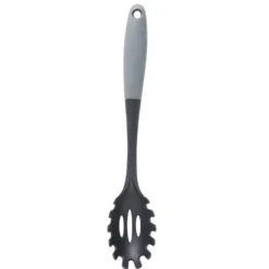Spatule ajourée plastique noir et gris L34cm