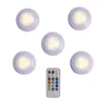 Spot LED x5 RGB avec télécommande Ø6,8cm