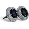 Spot solaire encastrable design rocher LED blanc froid à planter x2