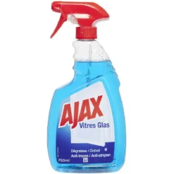 Spray Ajax pour vitres dégraissant et anti-traces 750 ml