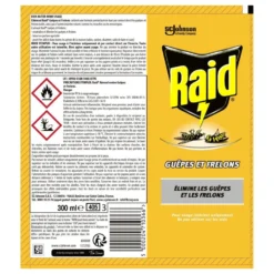 Spray anti guêpes et frelons RAID 300ml