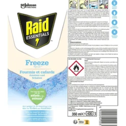 Spray antirampant Raid Freeze fourmi et cafard 350ml