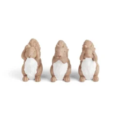 Statuettes 3 écureuils de la sagesse H8,5cm