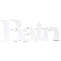 Sticker miroir acrylique argenté