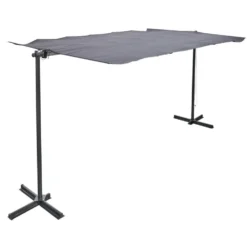 Store inclinable rétractable Aoste noir 375x250xH220cm 9,37m²