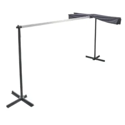Store inclinable rétractable Aoste noir 375x250xH220cm 9,37m²