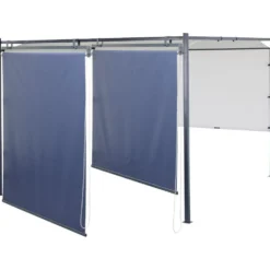 Store pour tonnelle rideau enroulable à manivelle 142xH210cm