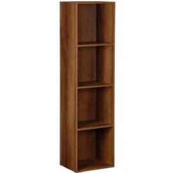 Structure Box Cube 4 cases 35,2x30x137,2cm bois marron