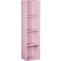 Structure Box Cube 4 cases 35,2x30x137,2cm bois rose