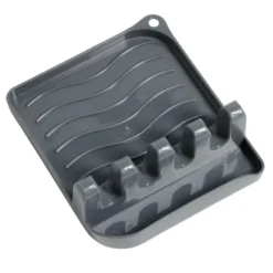 Support repose-cuillères plastique gris