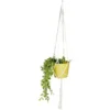 Suspension coton style macramé pour pot de jardin H140cm