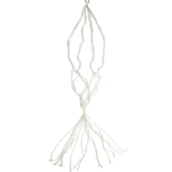 Suspension coton style macramé pour pot de jardin H140cm