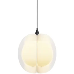 Suspension design origami blanc Ø38xH35cm
