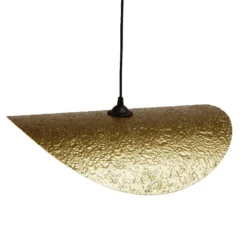 Suspension ondulée Poncho métal doré Ø50cm