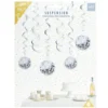 Suspension papier disco 12 boules à facettes Ø15cm