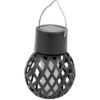 Suspension solaire effet flamme Ø7,5xH9,5cm