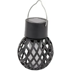 Suspension solaire effet flamme Ø7,5xH9,5cm