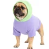 Sweat à capuche pour chien violet - Taille M