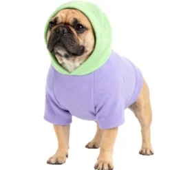 Sweat à capuche pour chien violet - Taille L