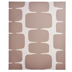 Tableau décoratif rectangulaire motif abstrait beige et marron 50x60cm (2 modèles)