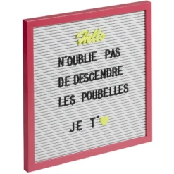 Tableau à message multicolore