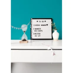 Tableau à message multicolore
