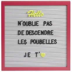 Tableau à message multicolore