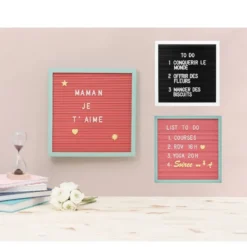 Tableau à message multicolore