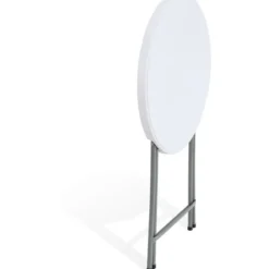Table bar de jardin Fiesta blanc Ø80xH110cm