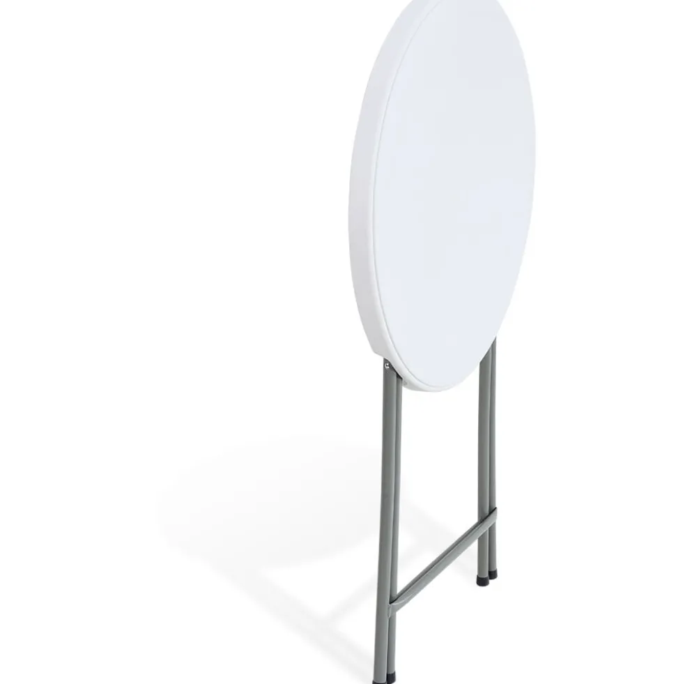 Table bar de jardin Fiesta blanc Ø80xH110cm