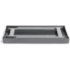 Table basse de camping plastique gris 40xH37x50cm