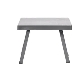 Table basse de camping plastique gris 40xH37x50cm