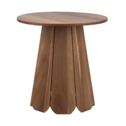 Table basse en bois Alba ronde marron naturel Ø45xH45cm