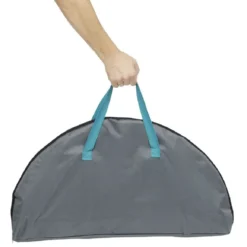 Table de camping pliable avec 4 porte-gobelets Ø70xH.60 cm