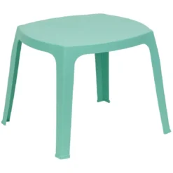 Table de jardin enfant bleu 56x51xH45cm